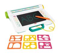 Fisher-Price Learn & Doodle Desk, tableta de dibujo LCD | Juguete preescolar para escribir sin ensuciar, plantillas y panel con rodillo, juego creativo de viaje, a partir de 3 años