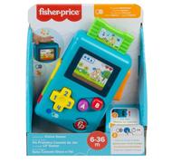 Fisher-Price Lil' Gamer - Consola de Juguete con Contenido Musical y de Actividad, Luces y Canciones, Formas, números y Colores, multilingüe, a Partir de 6 Meses / 1 año, HBP23