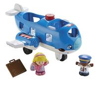 Fisher-Price Little People Avión viajamos juntos Juguete con luces y sonidos y 2 figuras, juguete para bebés +1 año, versión español (FKX07)