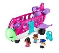 Fisher-Price Little People Barbie Avión de ensueño de Juguete con 3 Figuras y Accesorios, Juguete para bebés +1 año, versión español + portugués + Italiano + inglés (HRC37)