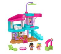 Fisher-Price Little People Barbie Conjunto de Juego Casa de la Playa con Figuras y Accesorios para Juego de imitación, para niños y niñas en Edad Preescolar a Partir de 18 Meses, JCW71