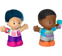 Fisher-Price Little People Barbie - Paquete de figuras de bienestar para niños pequeños, 2 personajes para juego de simulación a partir de 18 meses
