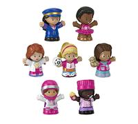 Fisher-Price Little People Barbies Tú Puedes Ser Pack 7 Profesiones Figuras de juguete para bebé +1 año (Mattel HCF58)