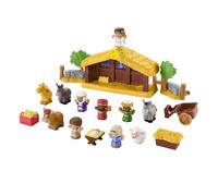 Fisher-Price Little People Belén Nacimiento con 12 Figuras, Luces y Sonidos y Accesorios, Juguetes bebés +1 año (Mattel HMX70)