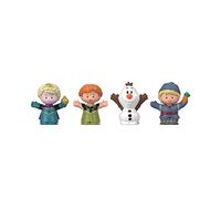Fisher-Price Little People Disney Frozen Pack de 4 Personajes, Figuras de Juguete bebés +1 año (Mattel GMJ13)
