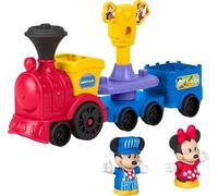 Fisher-Price Little People Disney Jr Tren Musical de Mickey y Minnie, Conjunto de Juego con 2figuras para Juego de imitación, Juguete para niños y niñas pequeños a Partir de 18meses, JKB04