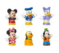 Fisher-Price Little People Disney Juguete para niños pequeños Mickey Mouse y Sus Amigos, Conjunto 6 Figuras para niños y niñas en Edad Preescolar, a Partir de 18meses, JHD08