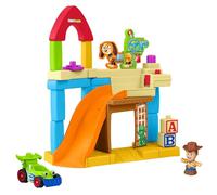 Fisher-Price Little People El Cuarto de Andy Disney Pixar Toy Story, Conjunto de Juego con Figura de Woody y Coche RC, para niños y niñas a Partir de 18 Meses, JKB05