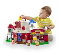 Fisher-Price Little People Granja cuida a los animalitos Set de Juego con Figuras, Accesorios, Luces y Sonidos, Juguete +1 año, versión español + portugués + Italiano + inglés (HPF43)