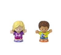 Fisher-Price Little People - Juego de 2 figuras deportivas de fútbol para niños pequeños