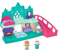 Fisher-Price Little People - Juguete para niños pequeños de Disney Frozen Arendelle Castle Playset con luces, sonidos, figuras de Anna y Elsa para juegos de simulación a partir de 18 meses (exclusivo