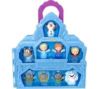Fisher-Price Little People - Juguete para niños pequeños de Disney Frozen Carry Along Castle Case Playset con figuras para juegos de simulación para niños a partir de 18 meses