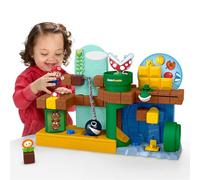 Fisher-Price Little People Mi Aventura con Mario | Set de juego con figura de Mario y 1 accesorio, sonidos, actividades y motricidad fina, +18 meses, JHG61