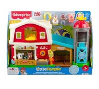 Fisher-Price Little People Música Granja Cuidado de Animales Juego de Imitación de Granja Infantil con Voz Selector de Voz, Juguete Interactivo Educativo para los Pequeños 1+ JGX10
