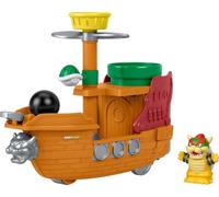 Fisher-Price Little People My Mario aeronave de Bowser | Set de juego con 1 figura y 1 accesorio, movimiento ondulante, motricidad fina y gruesa, +18 meses, JHG62