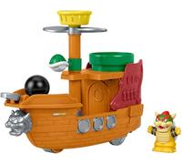 Fisher-Price Little People My Mario Juguete para niños pequeños, Conjunto de Juego de Barco de Bowser con Figura para niños y niñas en Edad Preescolar, a Partir de 18 Meses, JHG62