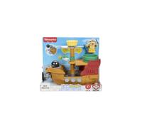 Fisher-Price Little People My Mario Juguete para niños pequeños, Conjunto de Juego de Barco de Bowser con Figura para niños y niñas en Edad Preescolar, a Partir de 18 Meses, JHG62