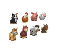 Fisher-Price Little People Pack de 8 Figuras animalitos de la Granja, Juguetes bebés +1 año (Mattel GFL21)