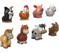 Fisher-Price Little People Set de Figuras Amigos de la Granja | 8 Figuras de animales, juego imaginativo, niños pequeños y preescolar 1+ años, GFL21