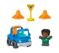 Fisher-Price Little People Set de Grua y Vehículo | Incluye 5 piezas, juego de rescate, para niños pequeños y preescolares desde 1 año, JMT87