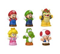 Fisher-Price Little People Mi Set Mario de 6 Figuras | Juego de imitación con figuras de Mario, Luigi, Peach, Toad, Yoshi y Bowser, niños desde 18 meses, JHG63