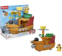 Fisher-Price Little People Toddler Toy My Mario Bowser’s Airship Playset with Fi
