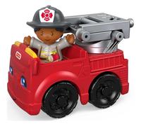 Fisher-Price Little People Toddler Toy to The Rescue Fire Truck Push A