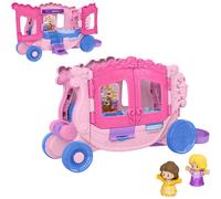 Fisher-Price Little People Toy Toy Disney Princess Pull-Along Musical Carriage Juega con figuras para Play Feating Kids mayores de 18 meses