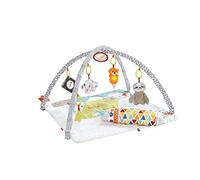 Fisher-Price Manta gimnasio de actividades con accesorios para los 5 sentidos, juguete para bebés (Mattel HBB74), Embalaje sostenible