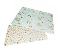 Fisher Price - Manta Plegable Bebé Foam 198x148 cm - Reversible y Antigolpes - Impermeable con Bolsa de Transporte Incluida - Libre de BPA (Deqube 911D00192)