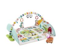 Fisher-Price Mantita Activity City Gym to Jumbo, Gimnasio para niños pequeños y bebés con música, Luces, vehículos de Juguete y una mantita de Juego Extragrande (GRV42)