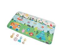 Fisher-Price mantita de Juego Extra Big Adventures - con 4 Juguetes - Sin BPA - Motricidad Fina - 1,5 m x 81,2 cm - Regalo para Bebés de 0+ Meses, GXR53