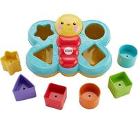 Fisher-Price Mariposa Descubre Formas, Bloques para Encajar y apilar para bebés +6 Meses (Mattel CDC22)