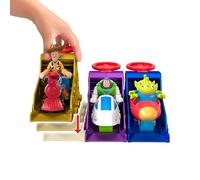 Fisher-Price Mattel Imaginext Conjunto de Lanzador con Figura de acción de 7,6cm y vehículo de Juguete, Inspirado en “Toy Story” de Disney Pixar (los Personajes Pueden Variar), JKW24