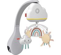 Fisher-Price Móvil Lluvia y arcoíris para Cuna, Juguete para Cuna con Sonidos relajantes y Luces para bebé recién Nacido (Mattel HBP40)