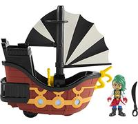 Fisher-Price Nickelodeon Santiago of The Seas Bonnie Bones Figura & El Calamar Pirate Ship Toy for Preschool Pretend Play Ages 3 Years and up