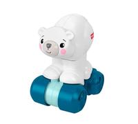Fisher-Price Oso polar para perseguir gateando Juguete para bebés con temática animal, vehículo de actividades con detalles sensoriales para peques a partir de 9 meses, JDL63