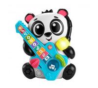 Fisher-Price Banda Animal Canta y Cuenta con Panda, Oso con guitarra, Juguete para aprender los números y formas con música y luces interactivas, versión castellano, regalo para bebés +9 meses, HYK93