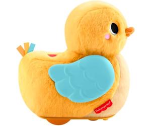 Fisher-Price Pato de Peluche 4 en 1 Cuddle & Crawl para Bebé | Peluche musical, movimiento de balanceo y aleteo, para juego de barriga y gateo, recién nacidos y bebés 0+, JMX99