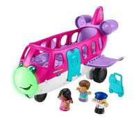 Fisher-Price Pequeño Avión De Sueño Barbie Presentado por Little People con 1 Avión, 1 Barbie, 1 Ken, 1 Piloto Y 1 Equipaje, Multilingüe, Juguete Niño, A Partir de 2 Años, HNK77