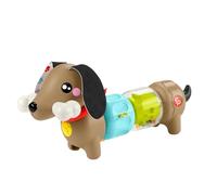 Fisher-Price Perrito de actividades con sonidos y giros, juguete que ayuda a la motricidad con diferentes texturas y colores, para bebés +6 meses (HTW91)