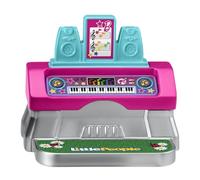 Fisher-Price Pieza de repuesto Little People inspirada en Barbie Musical Patio Party Playset HJW78 - Teclado electrónico de repuesto / piano - Reproduce música genial para fiestas