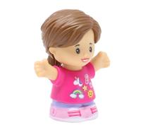 Fisher-Price Pieza de repuesto para colección Little People Barbie Pet Spa Family Playset HJW76 - Figura de repuesto para niña y mamá, cola de caballo marrón