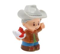 Fisher-Price Pieza de repuesto para colección Little People Farm Playset CHJ51 - Figura de repuesto de abuelo o vaquero - Pelo gris - Pollo sosteniendo