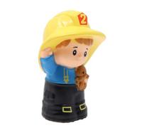 Fisher-Price Pieza de repuesto para colección Little People Lift 'n Lower Fire Truck Fire-Station Playset DFN85 - Figura de bomberos masculina ayudante de la comunidad de repuesto