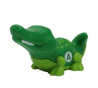 Fisher-Price Pieza de repuesto para coleccionable, Little People, alfabeto, divertido, zoológico, safari, granja, juego JGR92, figura de cocodrilo verde de repuesto con letra A