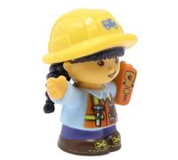 Fisher-Price Pieza de repuesto para coleccionable, Little People Work Together Construction Site Road Work Playset DXB23 - Figura de conductor de camión de carga de niña asiática de repuesto - Radio