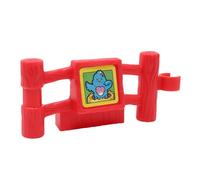 Fisher-Price Pieza de repuesto para coleccionables, sonidos de animales, zoológico, granja, safari, 77949, poste de valla roja de repuesto con calcomanía de pájaro
