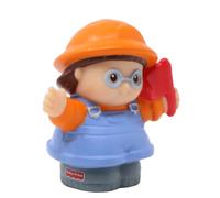 Fisher-Price Pieza de repuesto para juego coleccionable de Little People Construction Crane and Quarry Building C0300 - Figura de control de tráfico de bandera de repuesto - Bandera roja