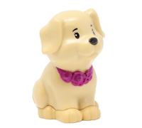 Fisher-Price Pieza de repuesto para Little People coleccionable Barbie Pet Spa Family Playset HJW76 - Figura de repuesto de perro marrón cachorro miel